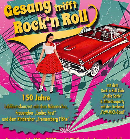 Gesang trifft Rock'n'Roll - Show beim Jubiläumskonzert des GV Fremersberg Sinzheim
