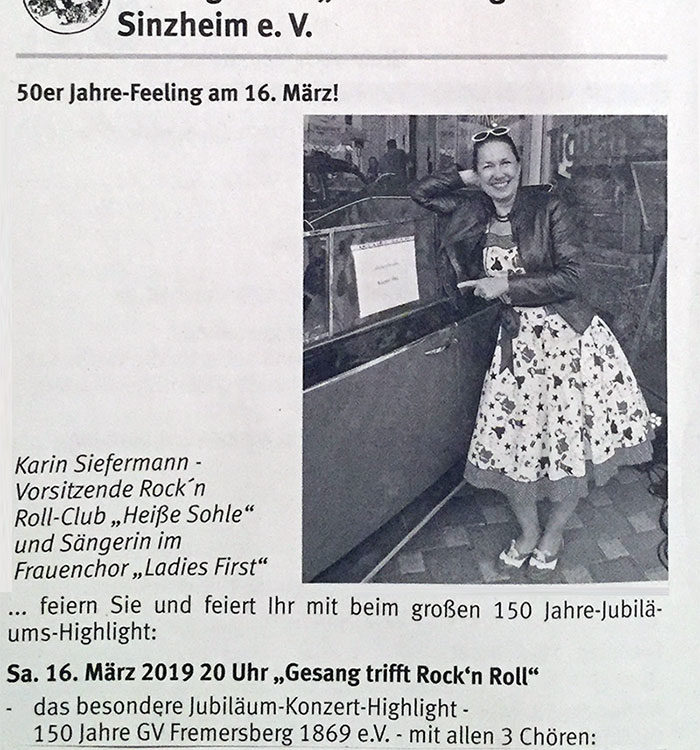 50er Jahre Feeling beim GV Fremersberg Sinzheim